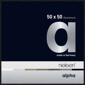 Alpha Noir anodisé mat 50 x 50 cm