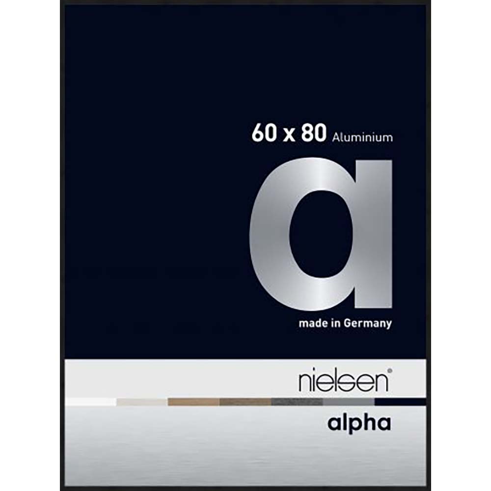 Alpha Noir anodisé mat 60 x 80 cm