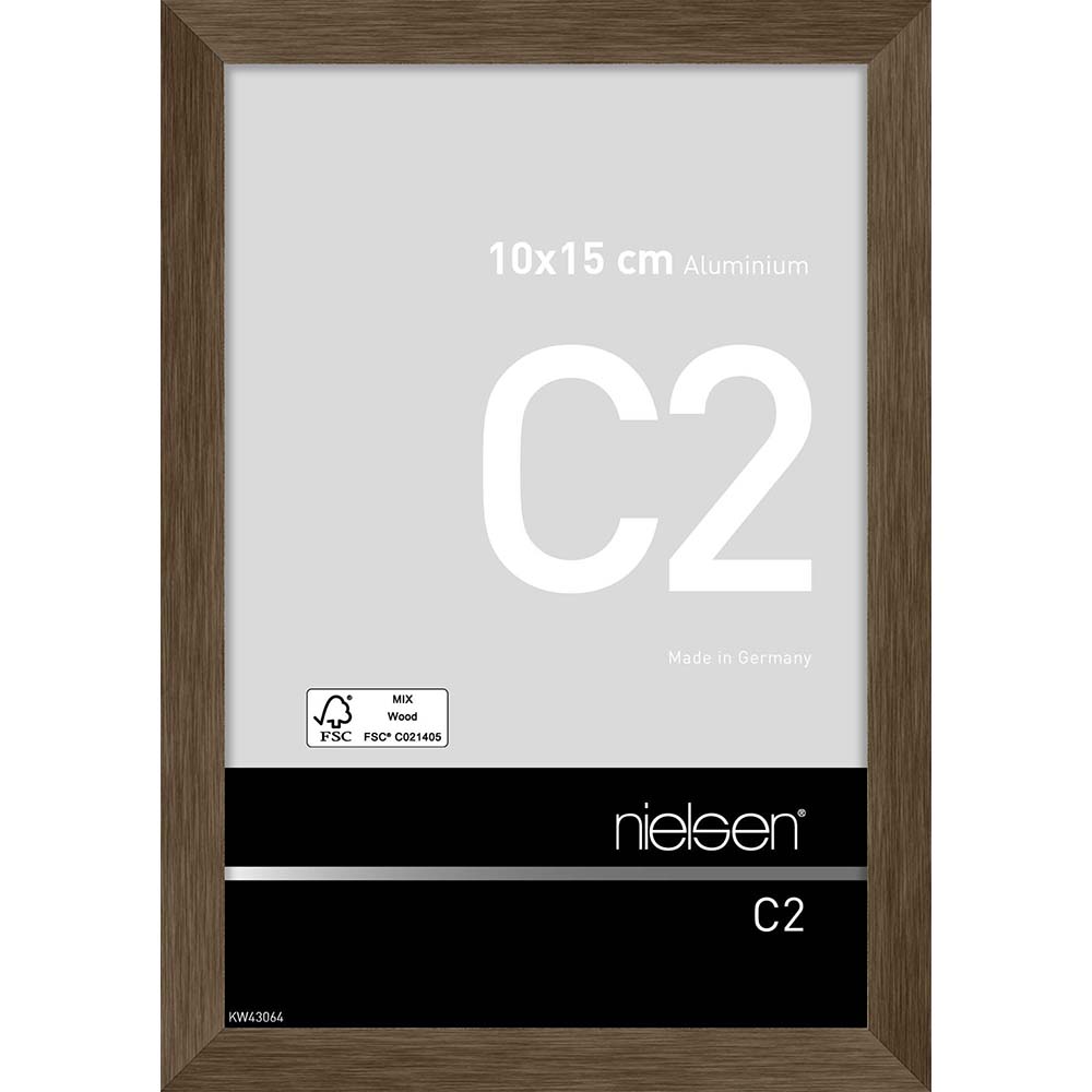 C2 Ambre mat brossé 10 x 15 cm