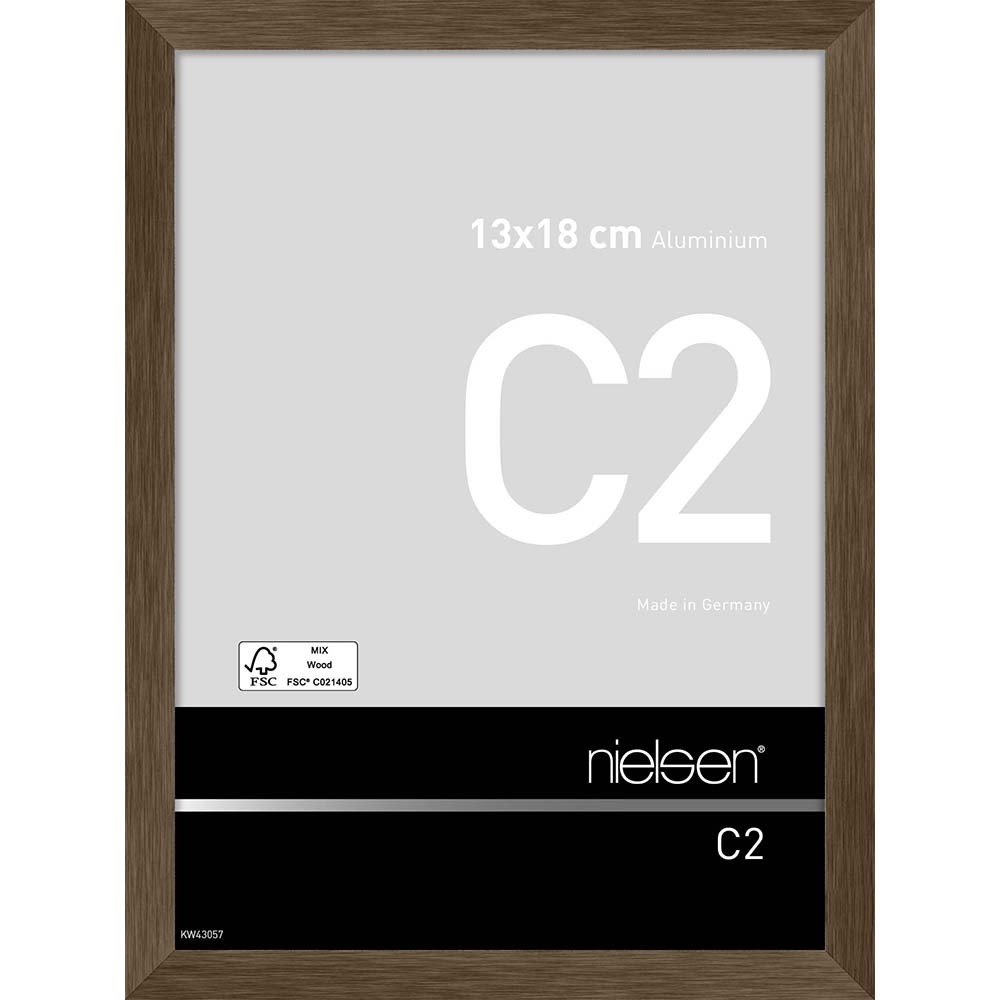 C2 Ambre mat brossé 13 x 18 cm
