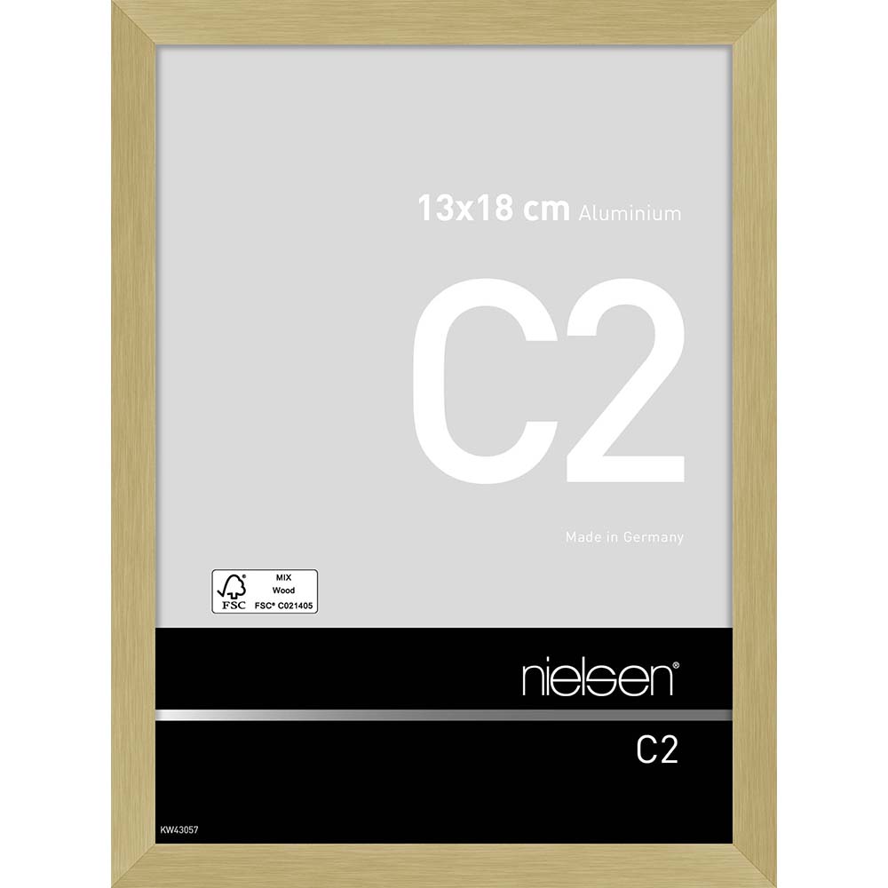 C2 Or mat brossé 13 x 18 cm