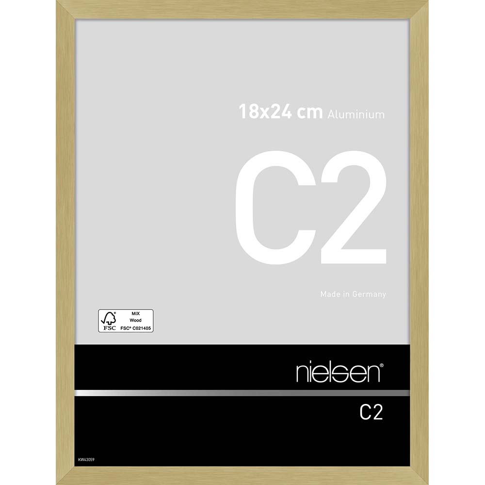 C2 Or mat brossé 18 x 24 cm