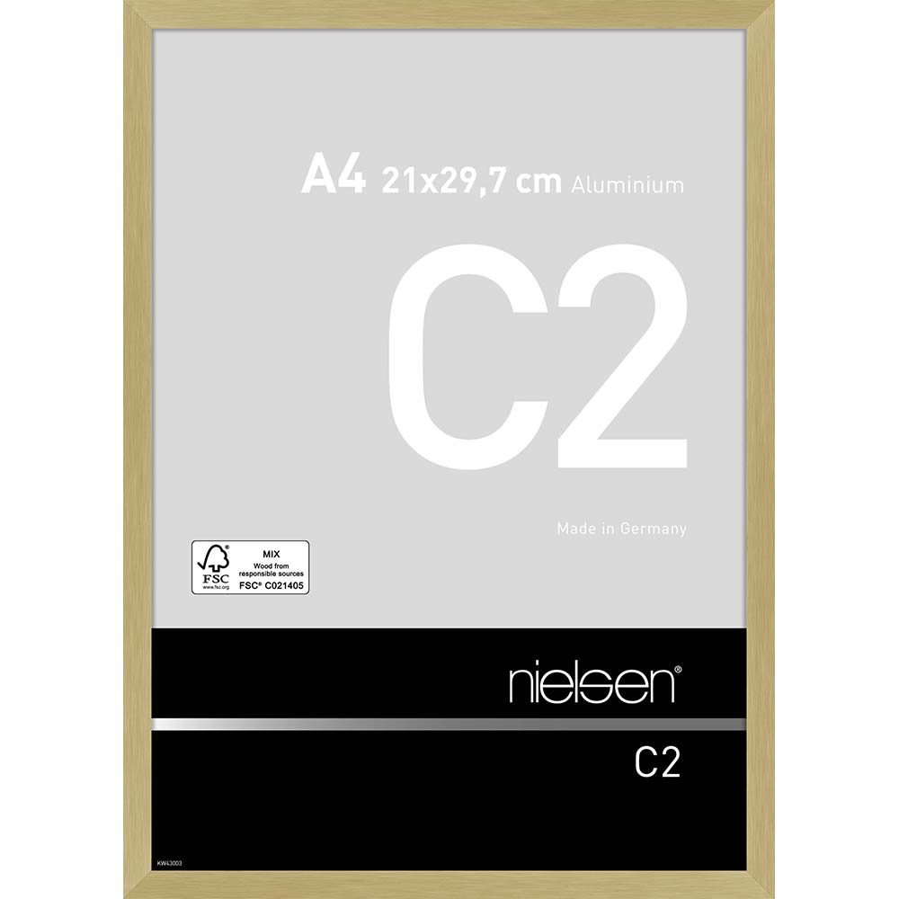 C2 Or mat brossé 21 x 29,7 cm