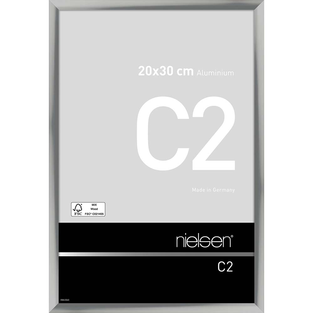 C2 Argent poli 20 x 30 cm