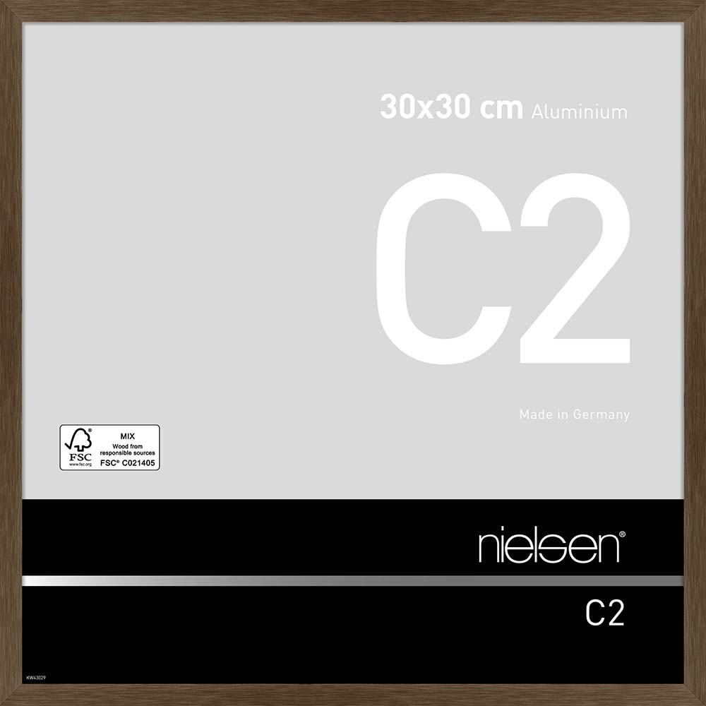 C2 Ambre mat brossé 30 x 30 cm