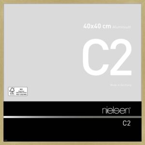 C2 Or mat brossé 40 x 40 cm