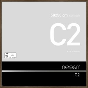C2 Ambre mat brossé 50 x 50 cm