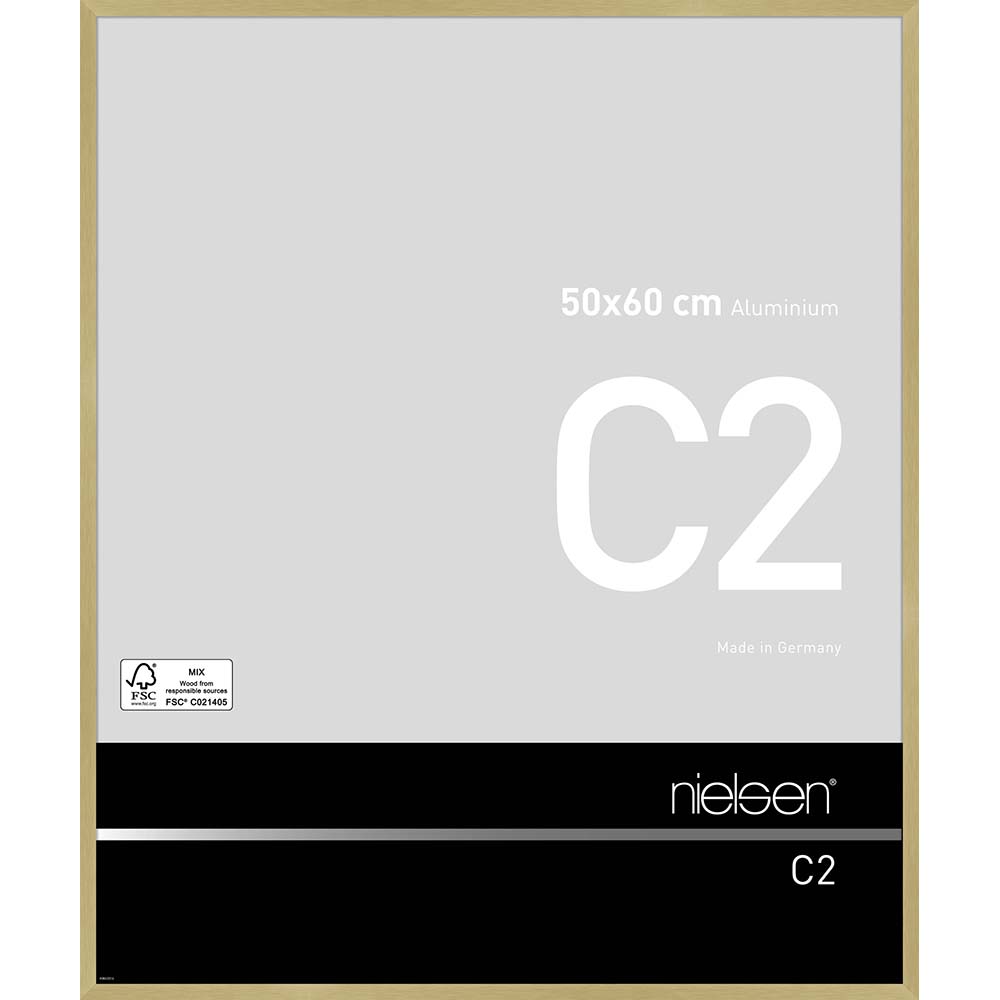 C2 Or mat brossé 50 x 60 cm