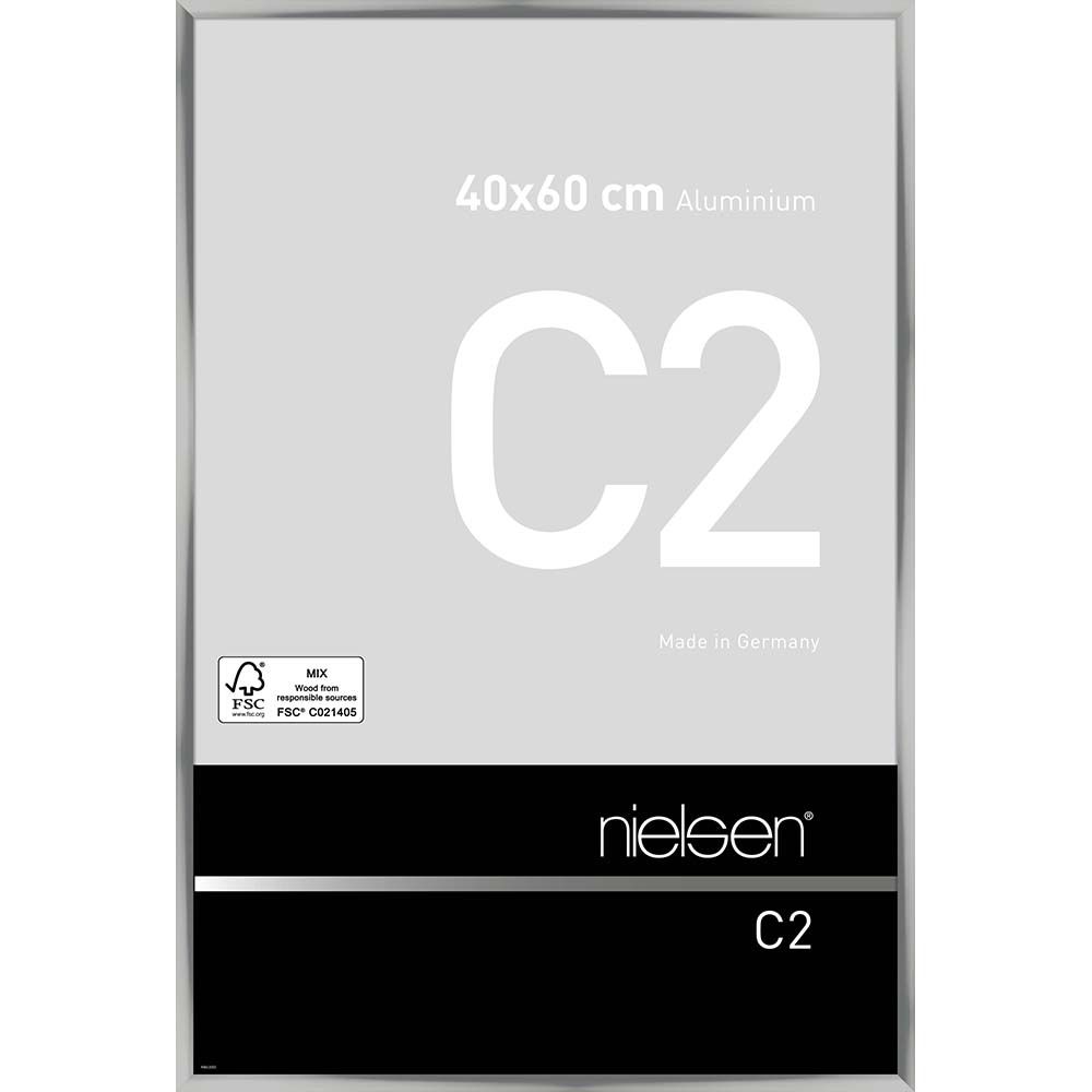C2 Argent poli 40 x 60 cm
