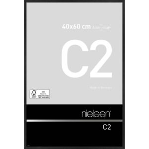C2 Noir mat brossé 40 x 60 cm