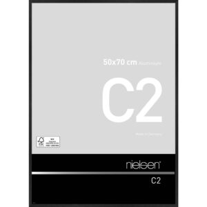C2 Noir mat brossé 50 x 70 cm