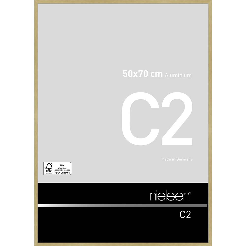 C2 Or mat brossé 50 x 70 cm