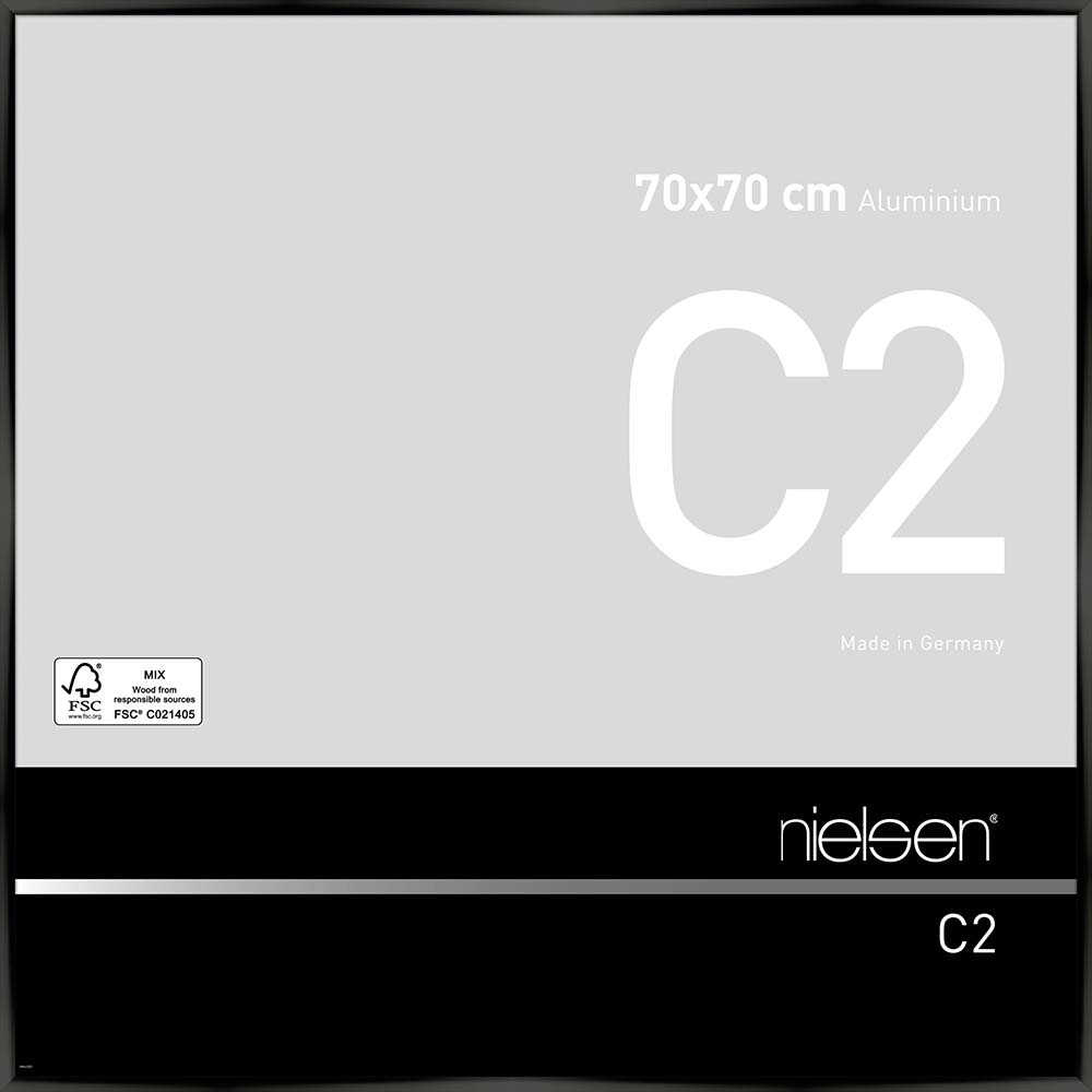 C2 Noir anodisé 70 x 70 cm
