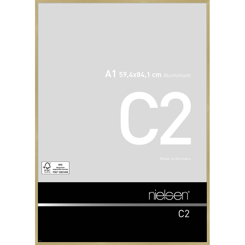 C2 Or mat brossé 59,4 x 84,1 cm