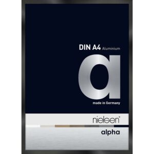 Alpha Noir anodisé brillant 21 x 29,7 cm