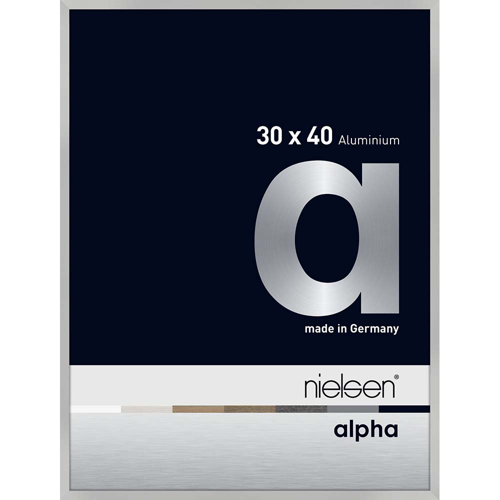 Alpha Argent mat 30 x 40 cm