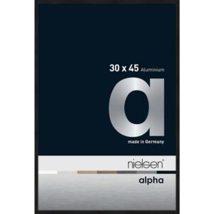Alpha Noir anodisé mat 30 x 45 cm