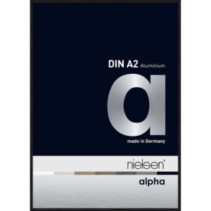 Alpha Noir anodisé mat 42 x 59,4 cm