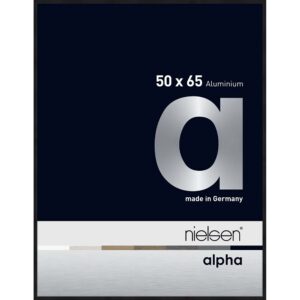 Alpha Noir anodisé mat 50 x 65 cm