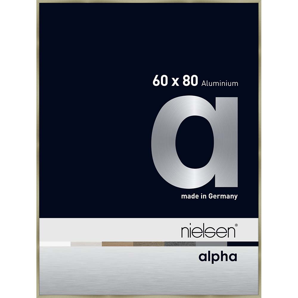Alpha Acier brossé 60 x 80 cm