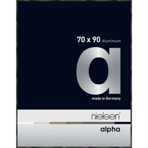 Alpha Noir anodisé brillant 70 x 90 cm