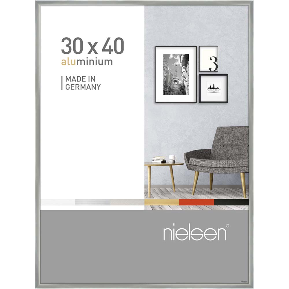 Pixel Argent poli 30 x 40 cm
