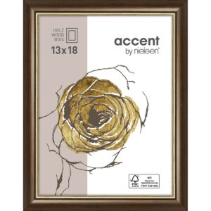 Ascott Brun foncé/Or 13 x 18 cm