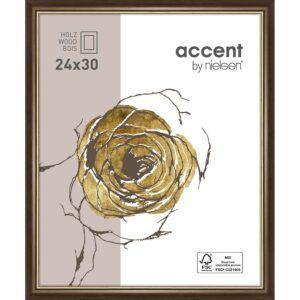 Ascott Brun foncé/Or 24 x 30 cm