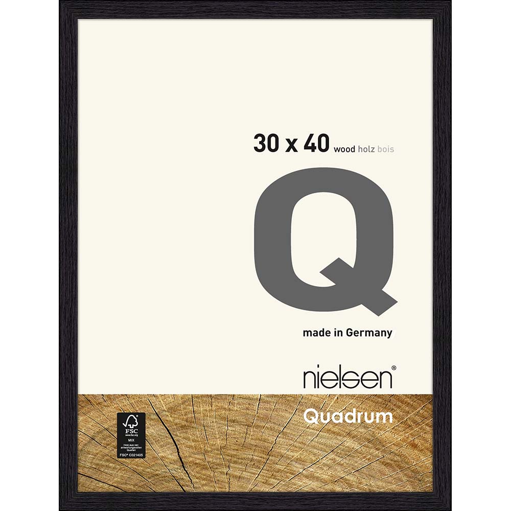 Quadrum Noir jais 30 x 40 cm