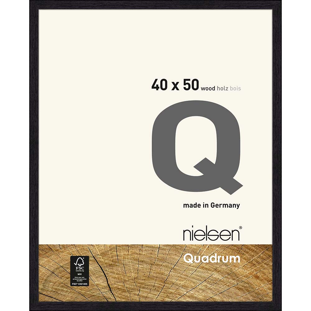 Quadrum Noir jais 40 x 50 cm