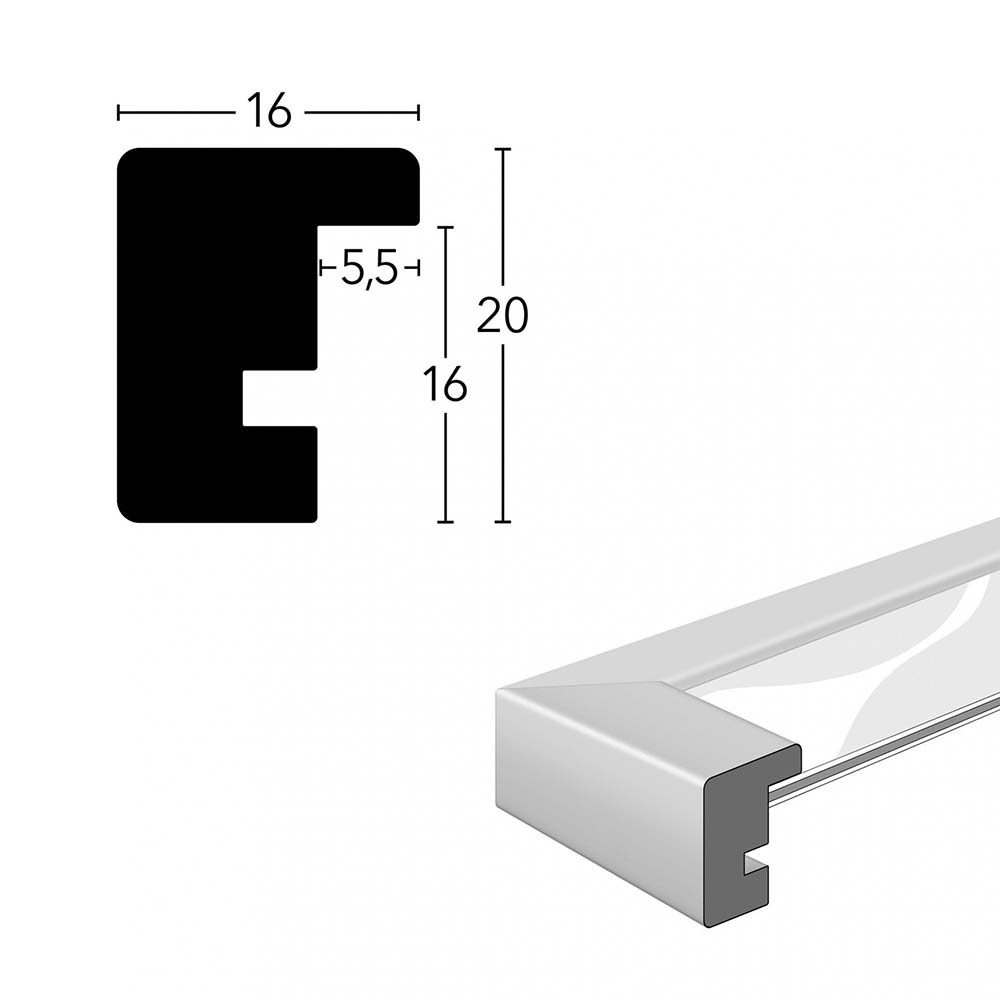 Skava 50x70/40x60 Noir – Image 4
