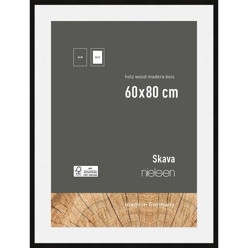 Skava 60x80/50x70 Noir