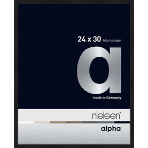 Alpha Noir anodisé mat 24 x 30 cm