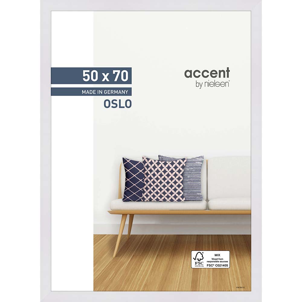 Oslo Blanc 50 x 70 cm